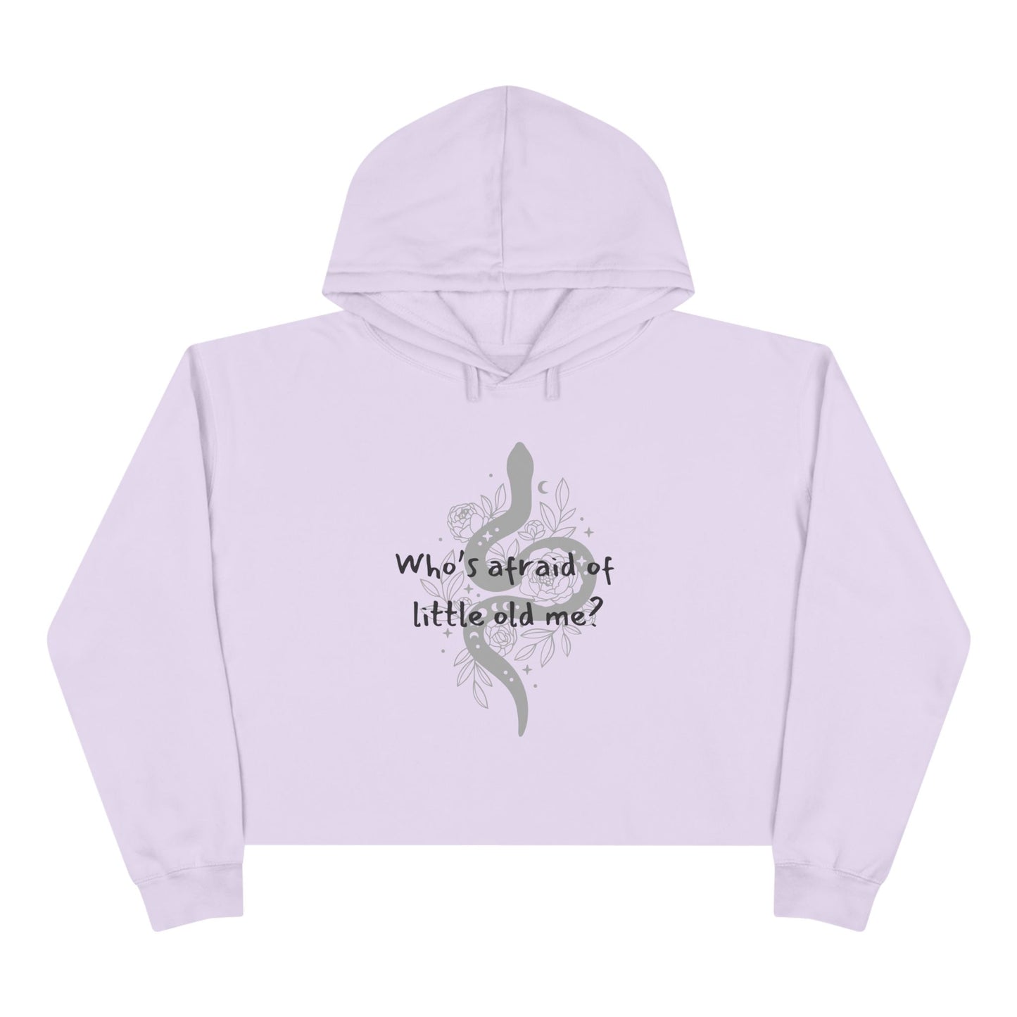 Who's Afraid of Little Old Me? You should be - TS Lyrics, Crop Hoodie
