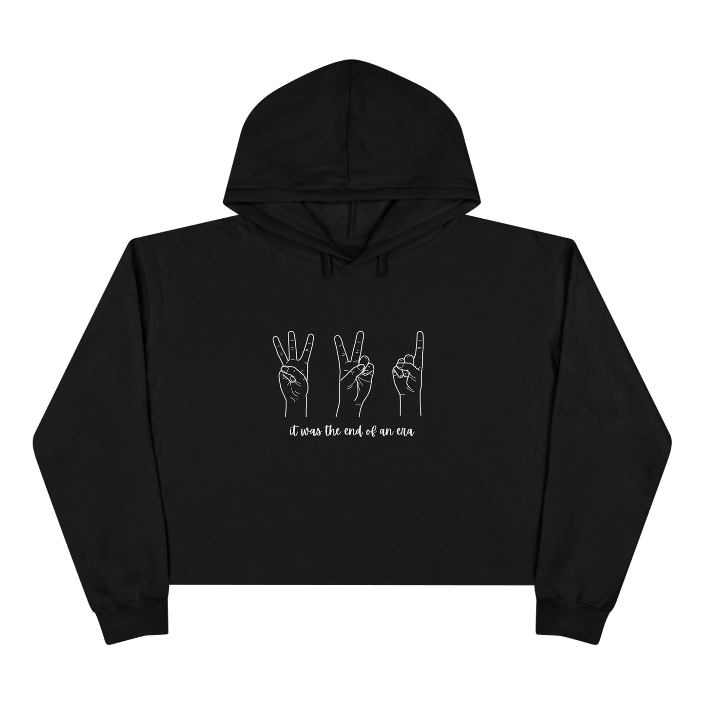 End of an Era - TS Long Live Lyrics & Eras Countdown, Crop Hoodie