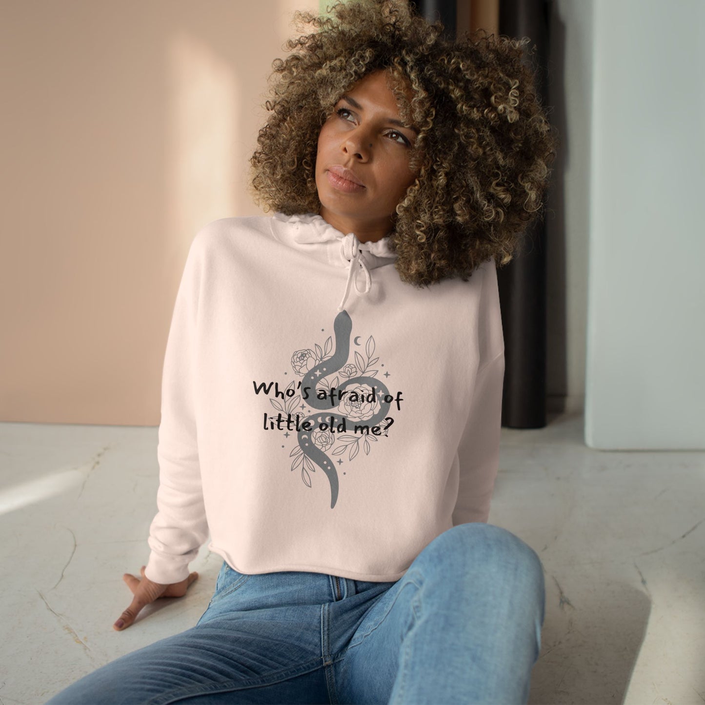 Who's Afraid of Little Old Me? You should be - TS Lyrics, Crop Hoodie