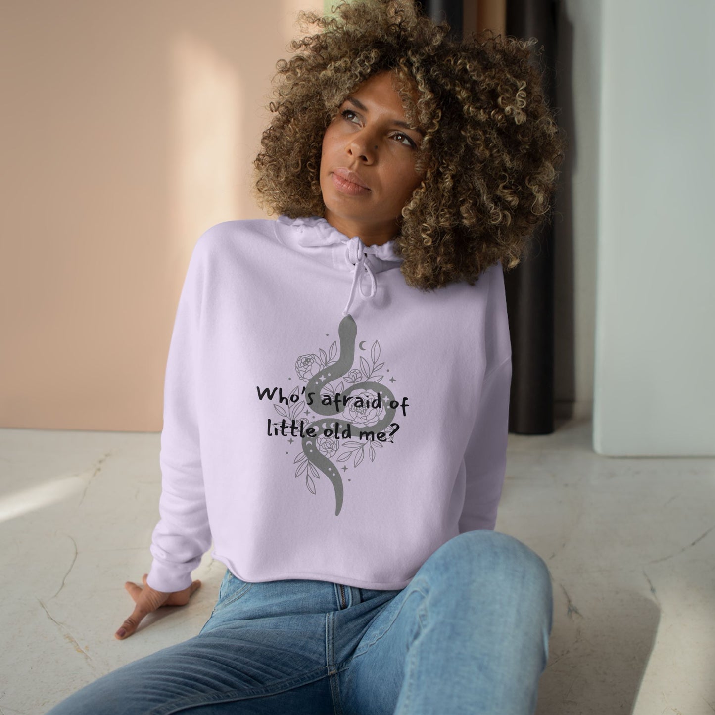 Who's Afraid of Little Old Me? You should be - TS Lyrics, Crop Hoodie