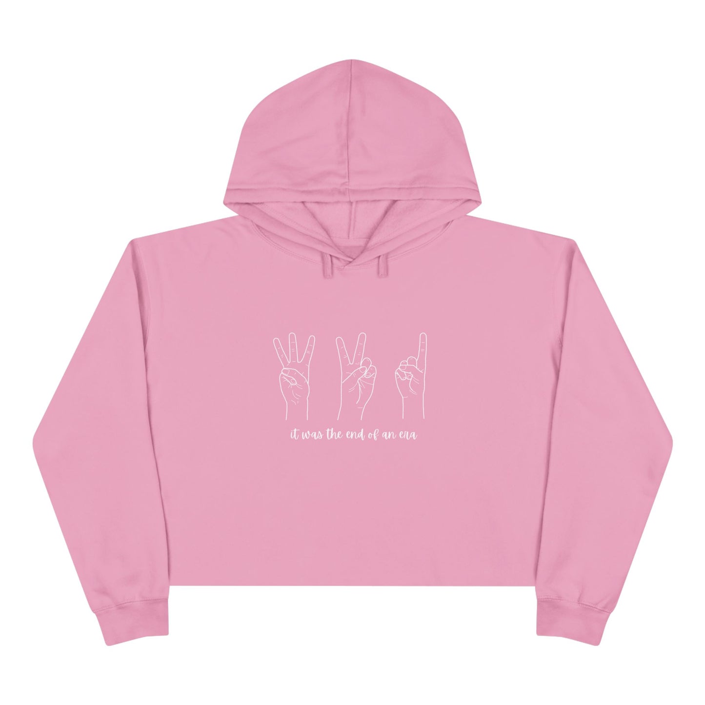 End of an Era - TS Long Live Lyrics & Eras Countdown, Crop Hoodie