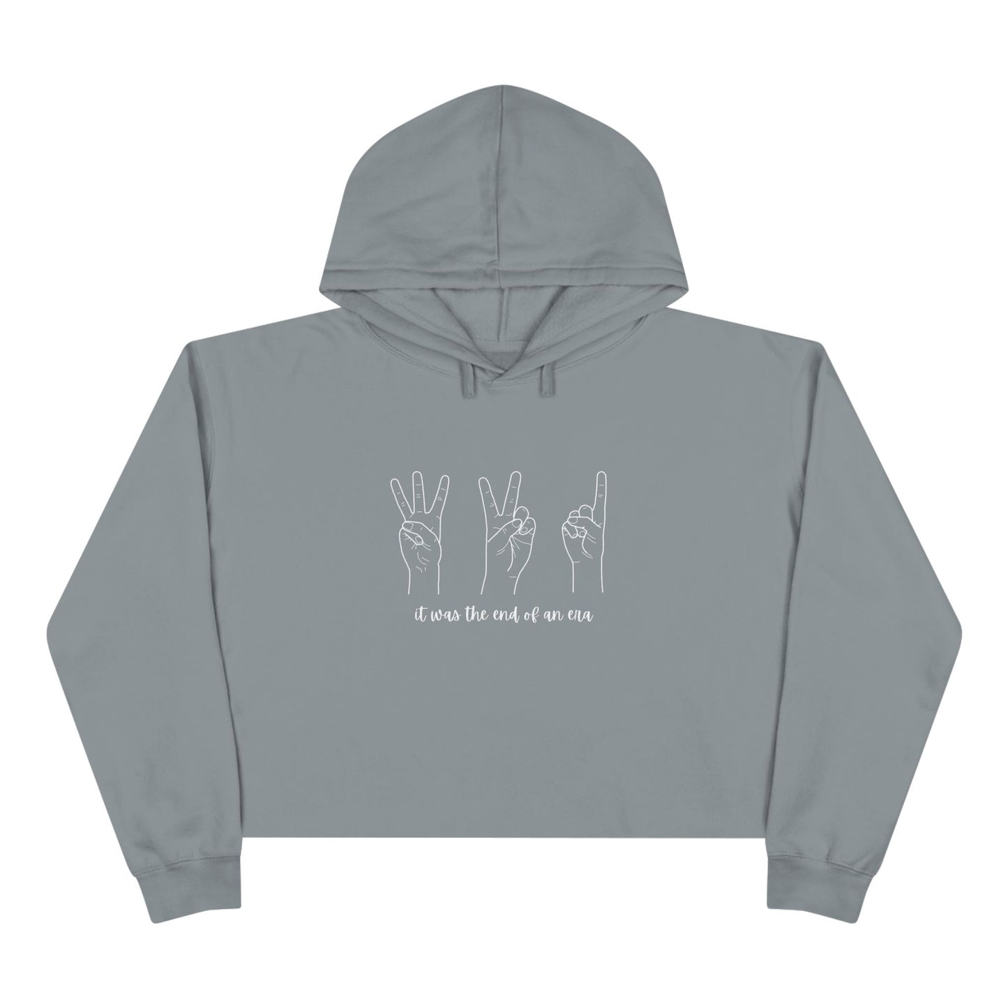 End of an Era - TS Long Live Lyrics & Eras Countdown, Crop Hoodie