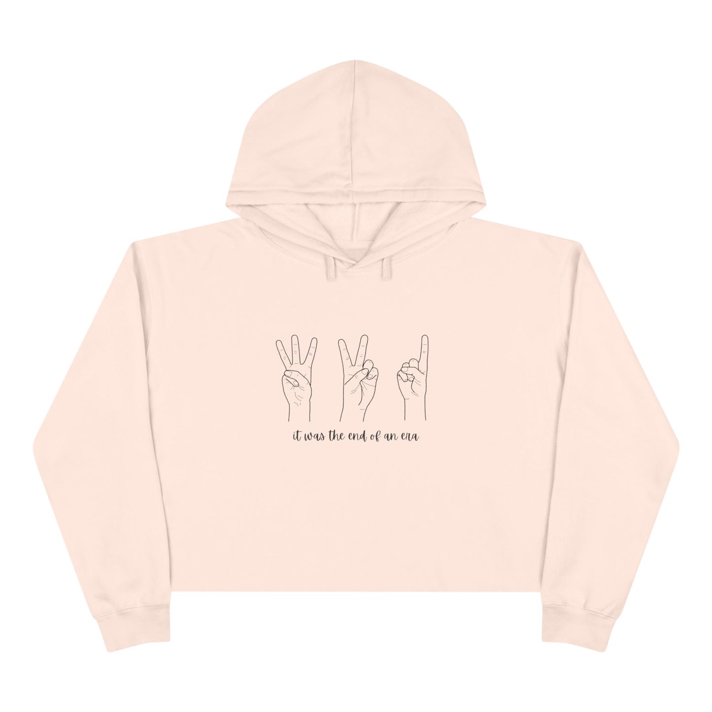 End of an Era - TS Long Live Lyrics & Eras Countdown, Crop Hoodie