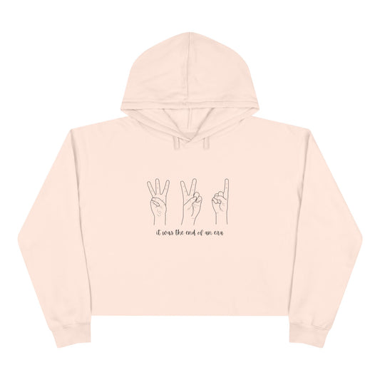 End of an Era - TS Long Live Lyrics & Eras Countdown, Crop Hoodie