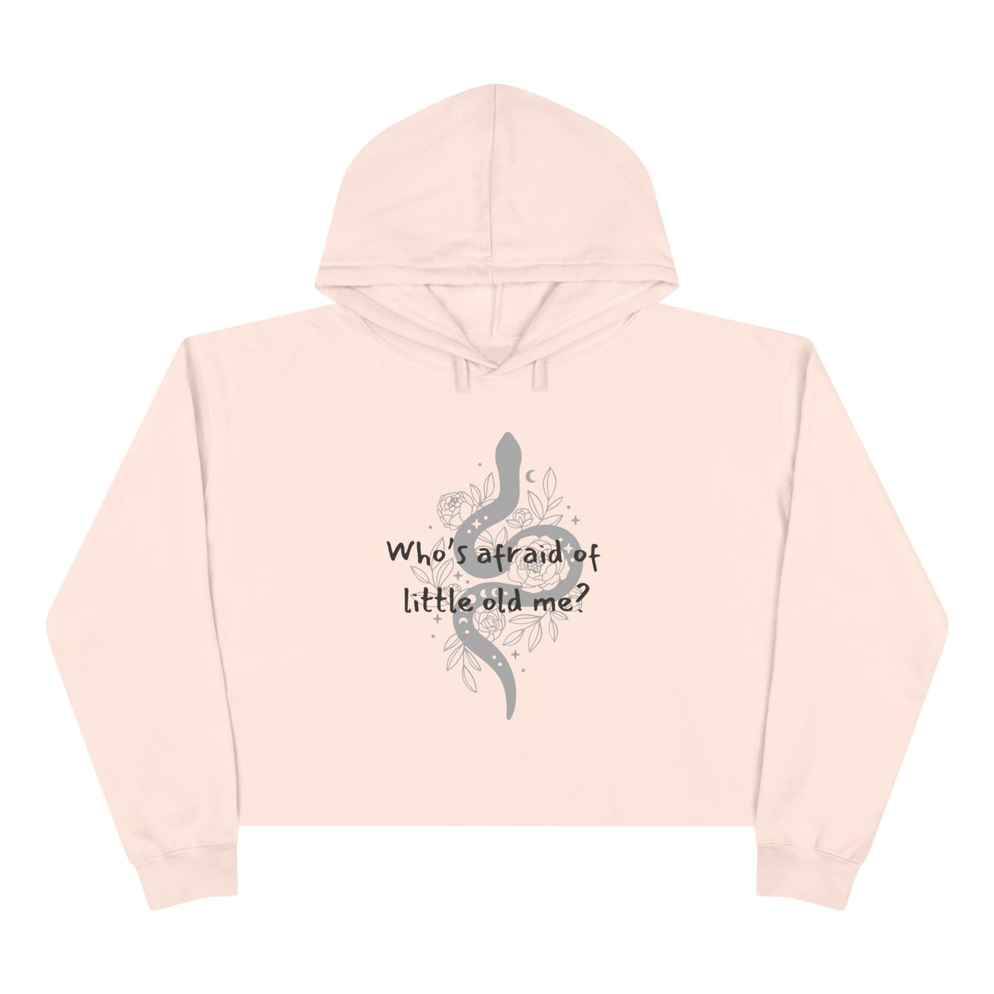 Who's Afraid of Little Old Me? You should be - TS Lyrics, Crop Hoodie