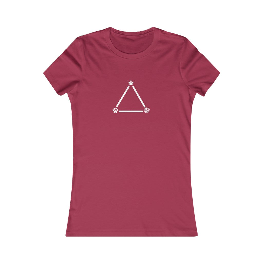 Pot, Puppies, Pizza Triangle Women's Tee
