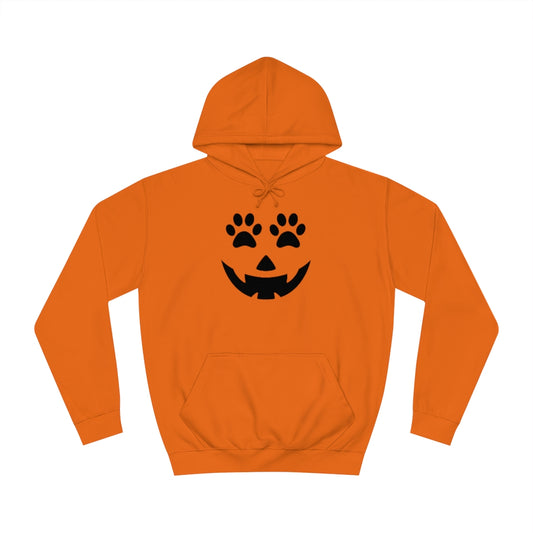 Pumpkin Face with Paw Eyes Hoodie