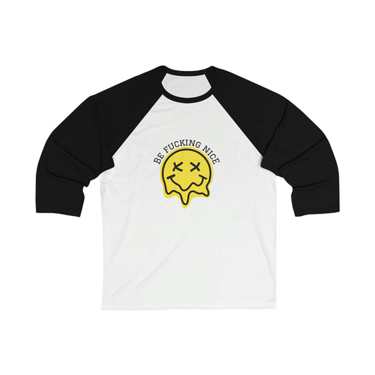 "Be fucking nice. We're all doing our best", Baseball Tee