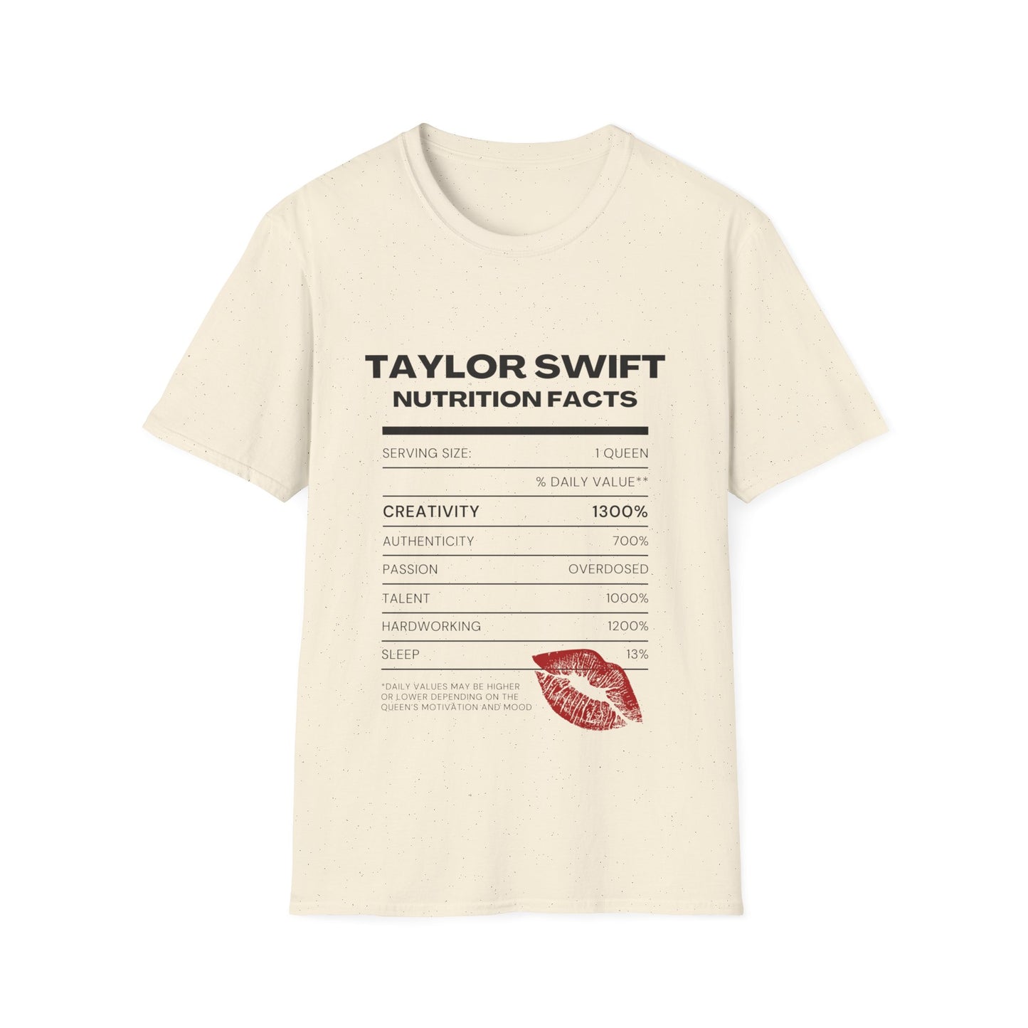 Taylor Swift Nutritional Facts, Tee