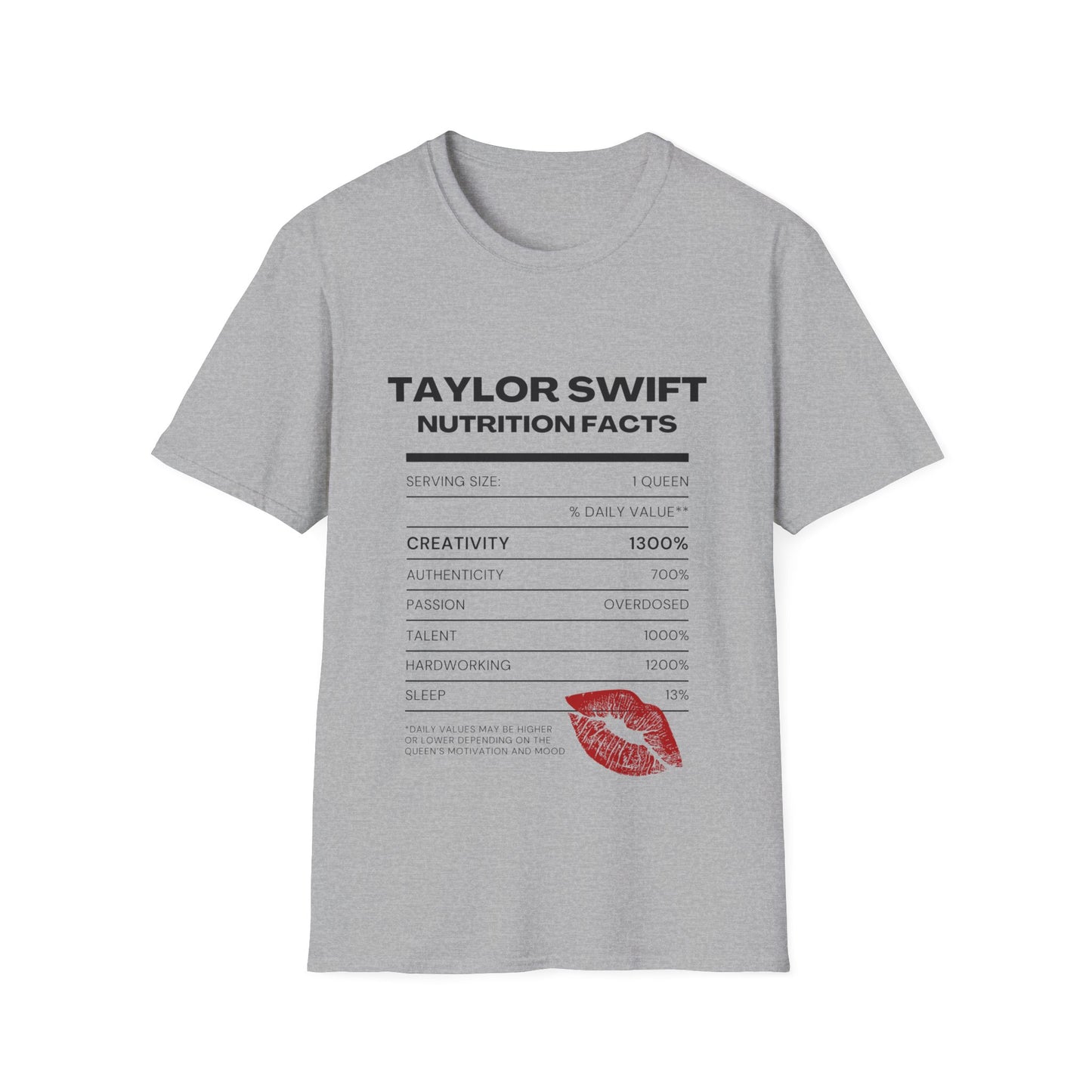 Taylor Swift Nutritional Facts, Tee