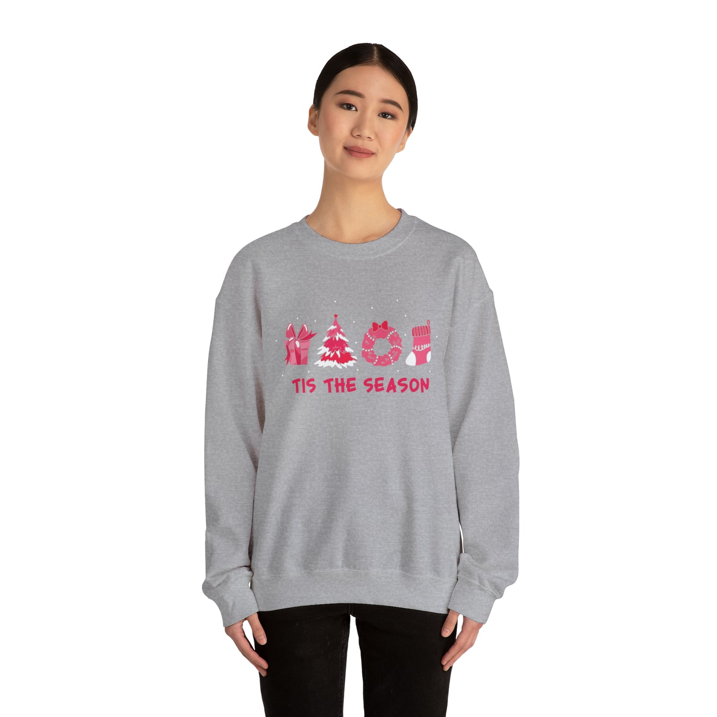 "'Tis The Season" Pink Christmas, Sweatshirt