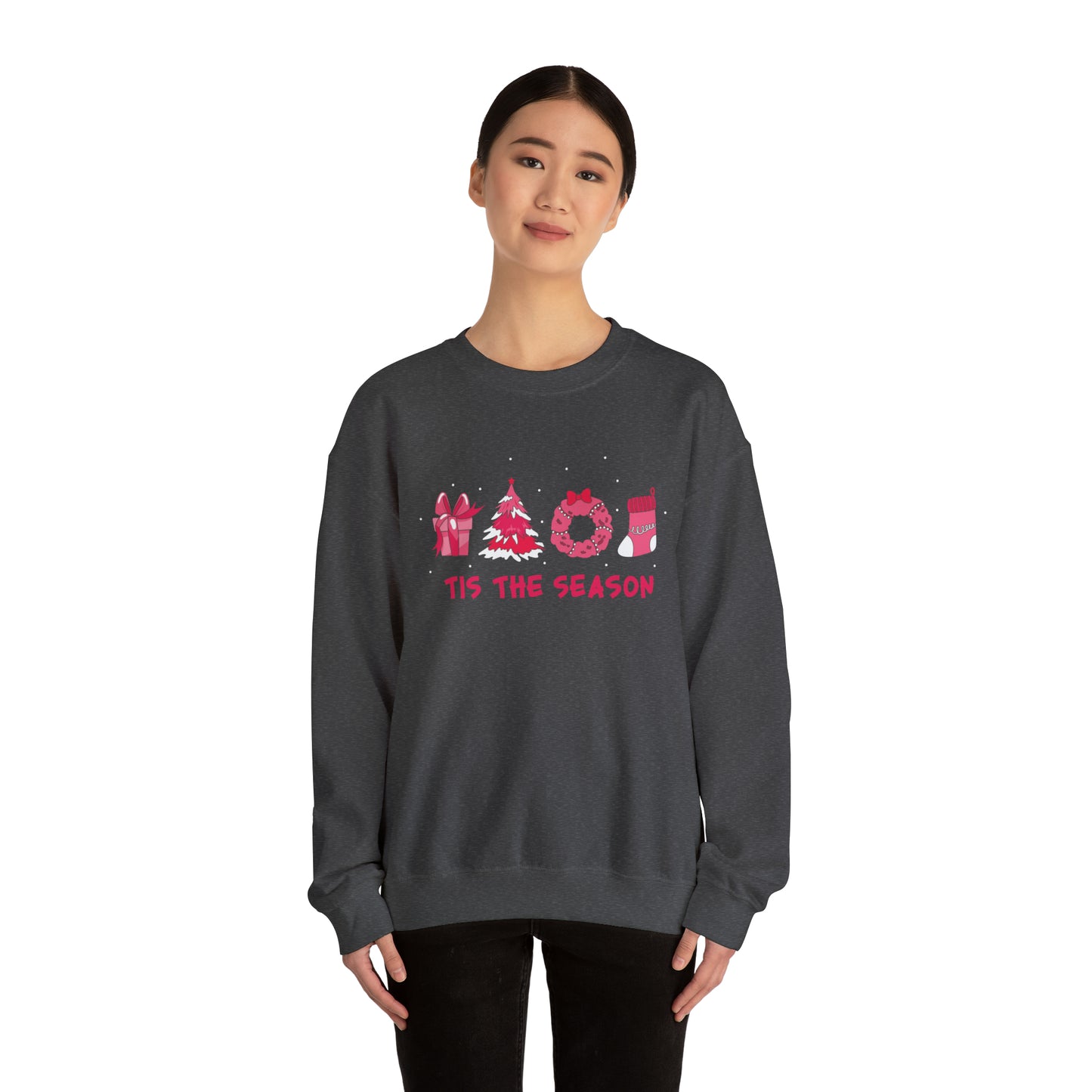 "'Tis The Season" Pink Christmas, Sweatshirt