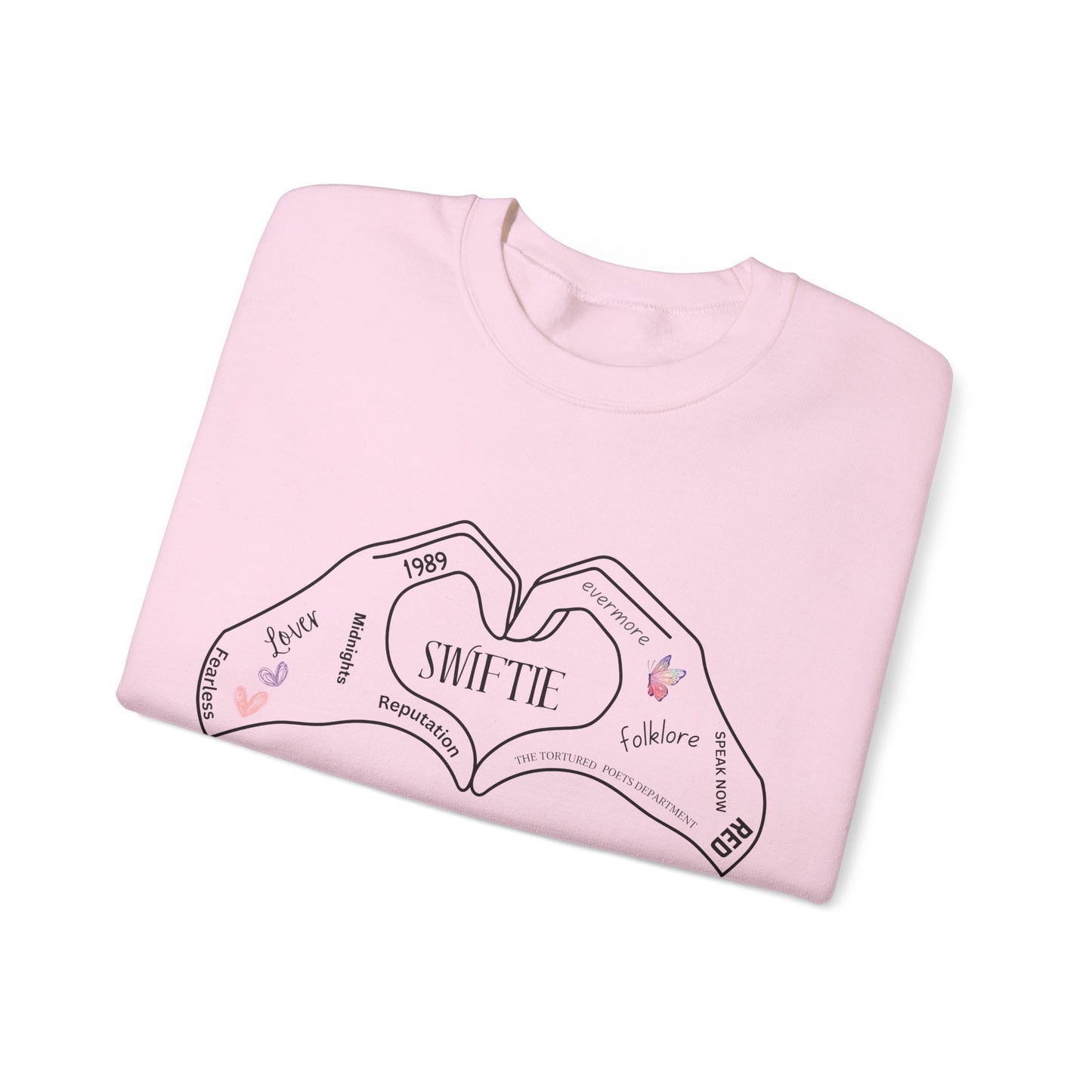 Swiftie Hand Heart w/Album Names, Sweatshirt