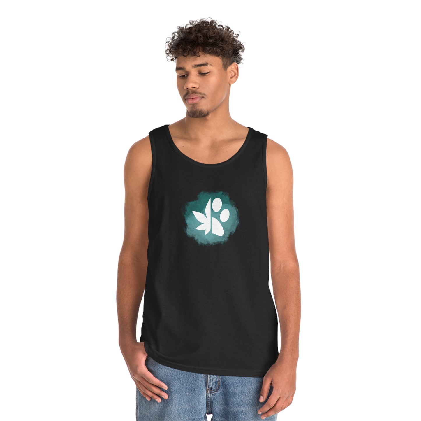 Dope Dogs Teal Smoke Tank Top