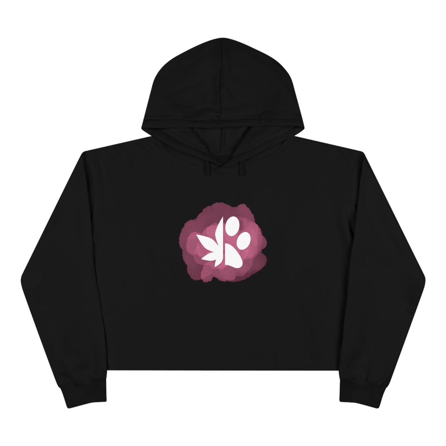 Dope Dogs Pink Smoke Cropped Hoodie