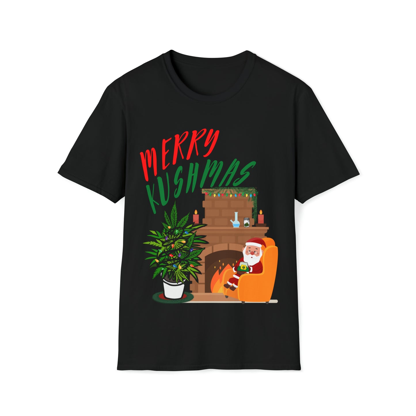 "Merry Kushmas" Stoner Santa, Tee