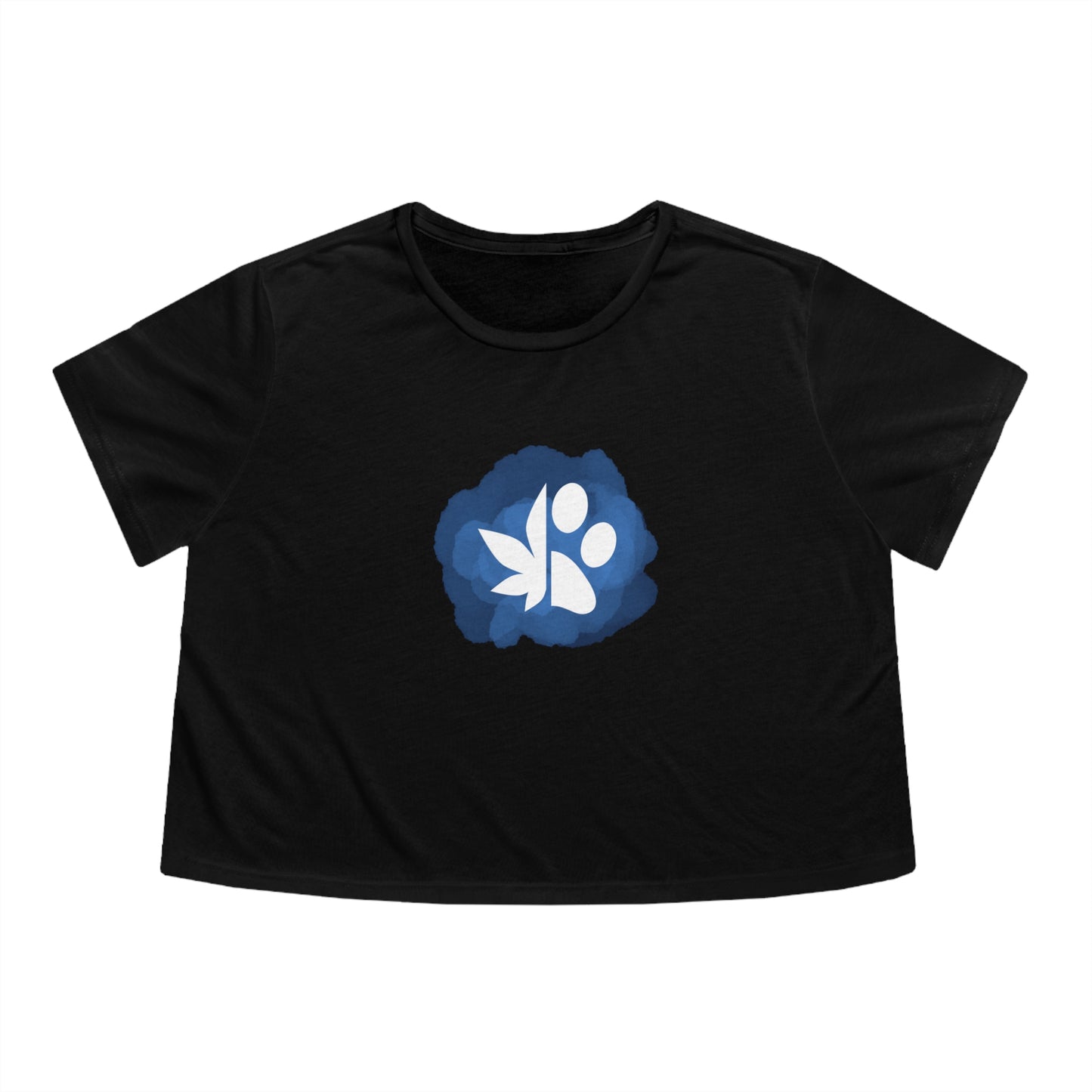 Dope Dogs Blue Smoke Cropped Tee