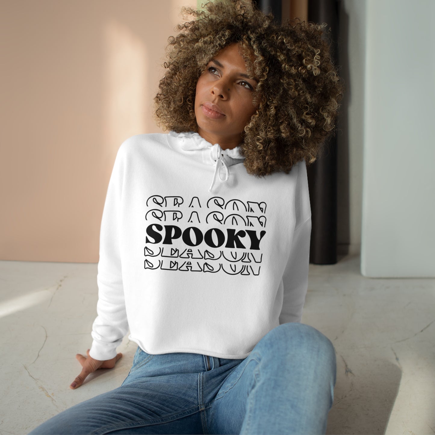 Spooky Season, Crop Hoodie