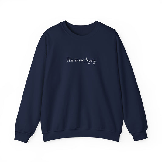 "This is me trying." - T-Swift, Sweatshirt