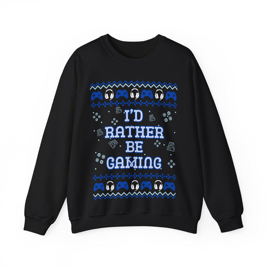 I'd Rather Be Gaming, Christmas Sweatshirt