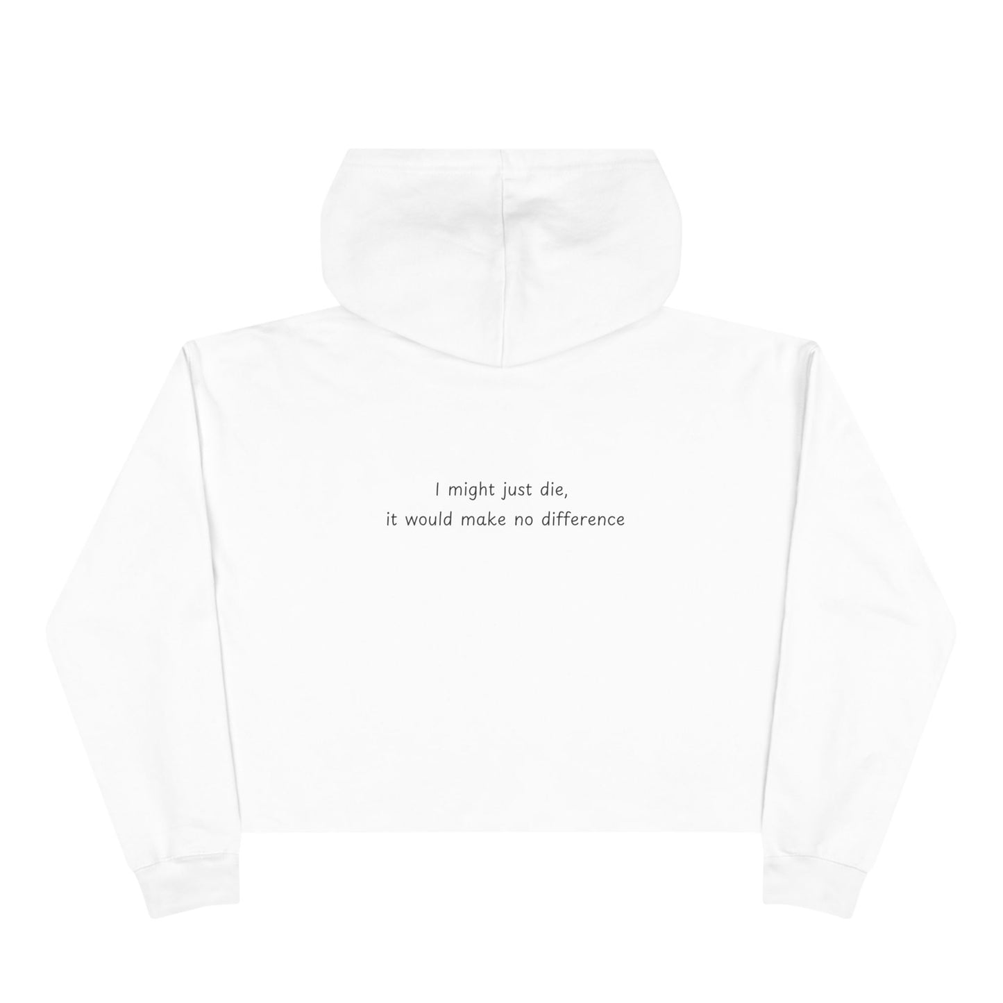 'Down Bad Crying at the Gym' Crop Hoodie