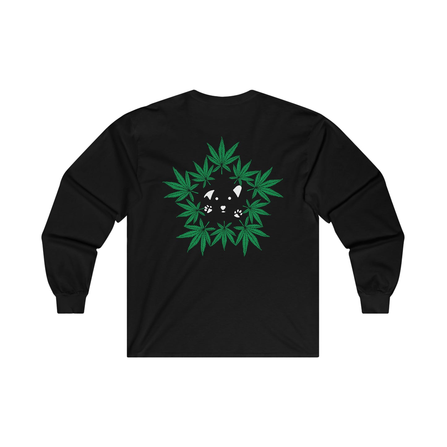 Dope Dogs Green Smoke Long Sleeve Tee