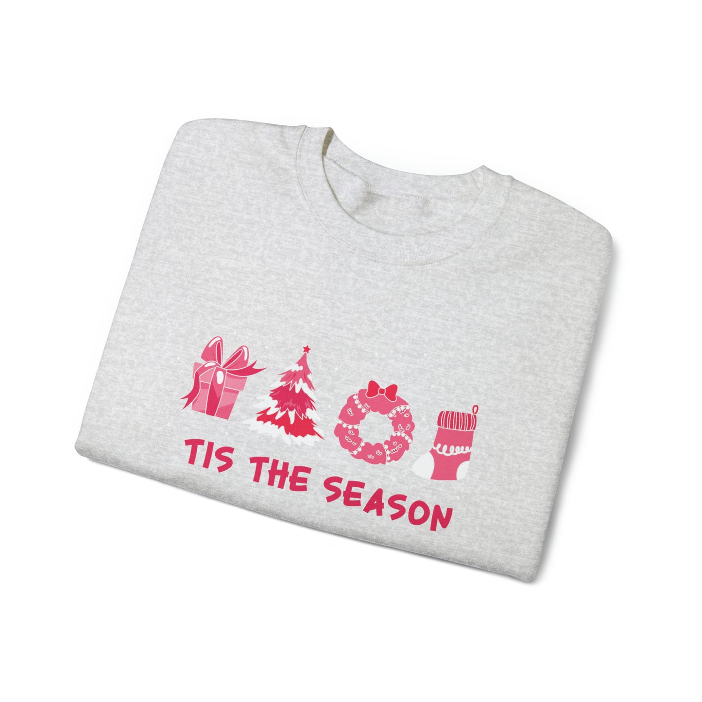 "'Tis The Season" Pink Christmas, Sweatshirt