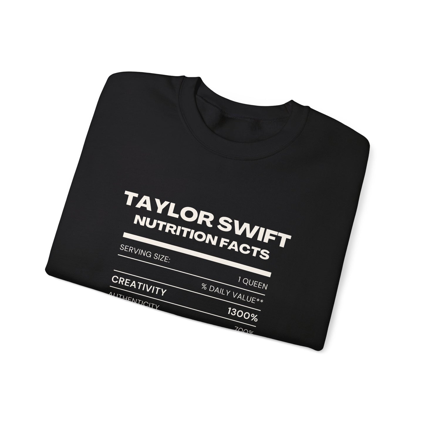 Taylor Swift Nutrition Facts, Sweatshirt