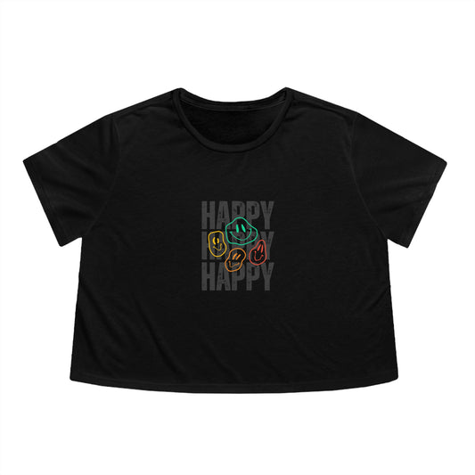 HAPPY, Cropped Tee