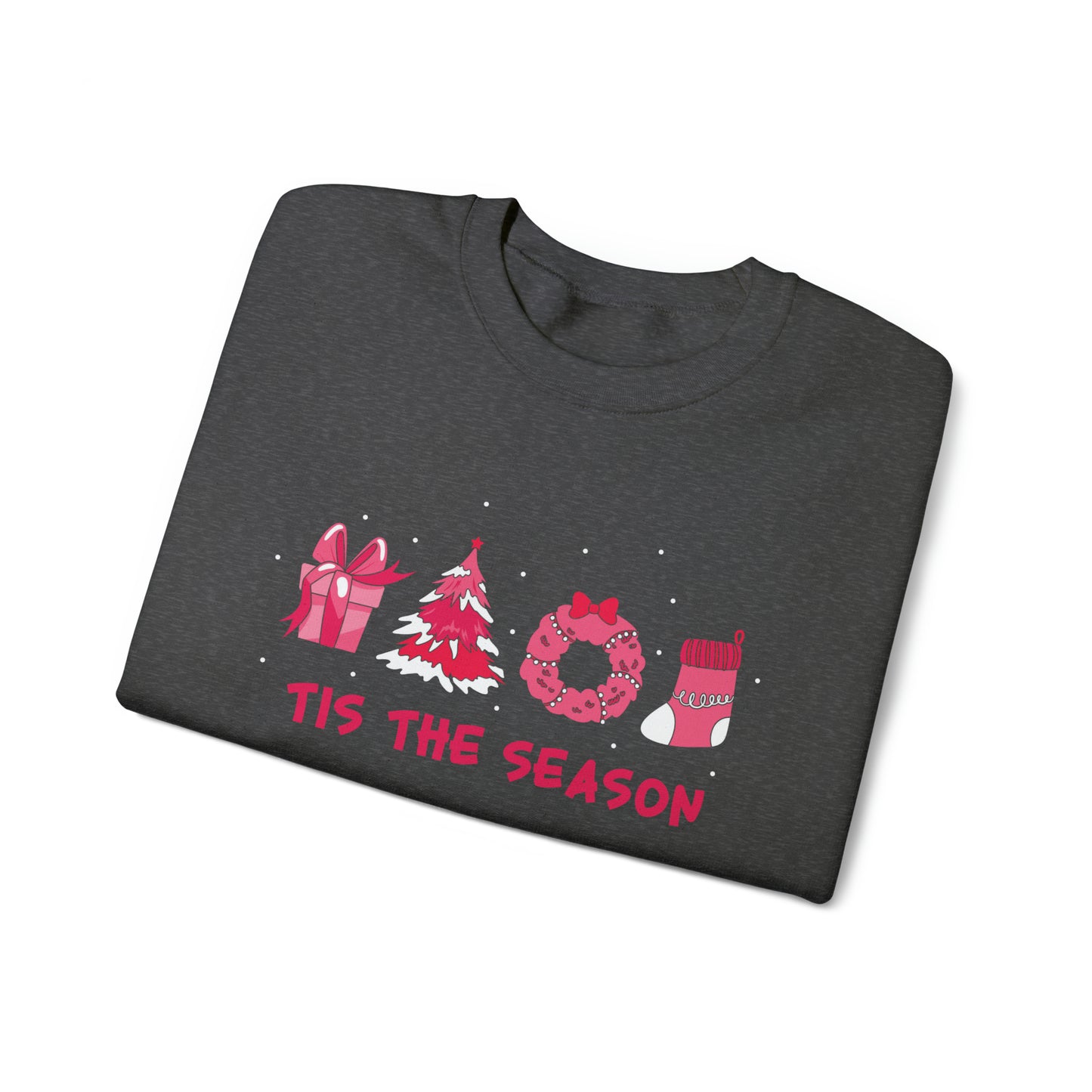 "'Tis The Season" Pink Christmas, Sweatshirt