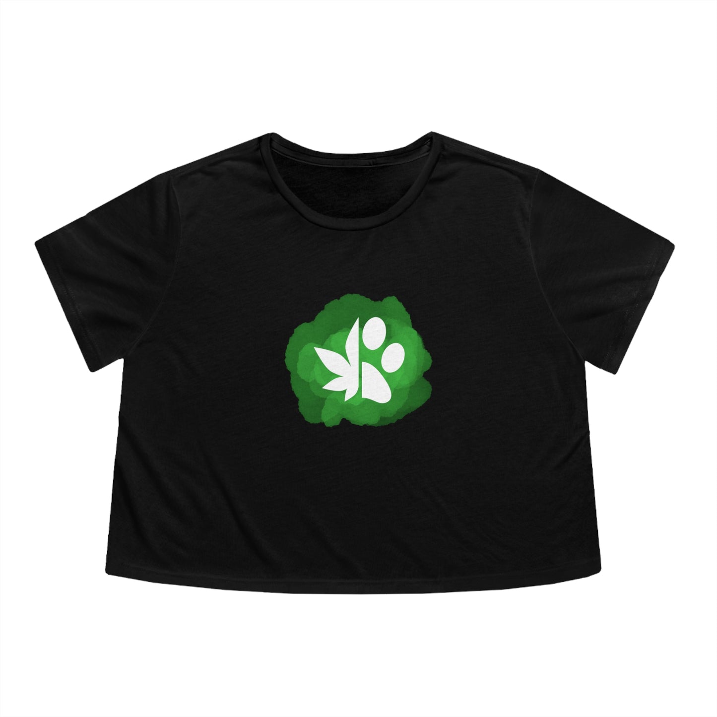 Dope Dogs Green Smoke Cropped Tee