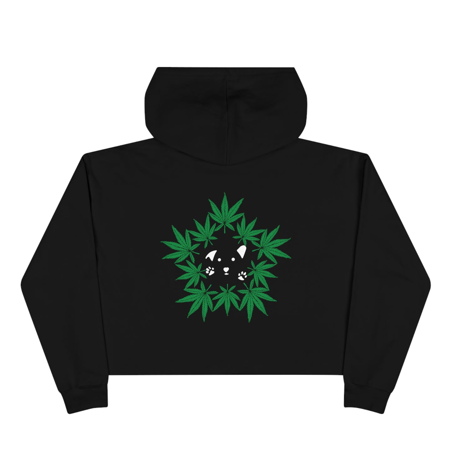 Dope Dogs Blue Smoke Cropped Hoodie