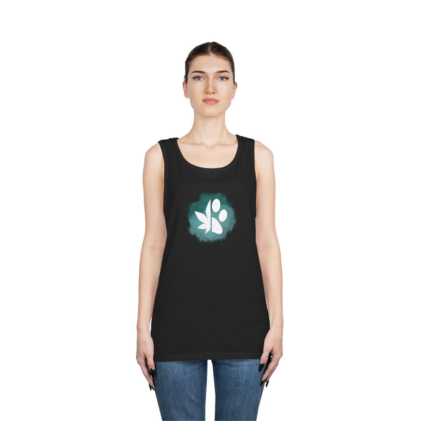 Dope Dogs Teal Smoke Tank Top