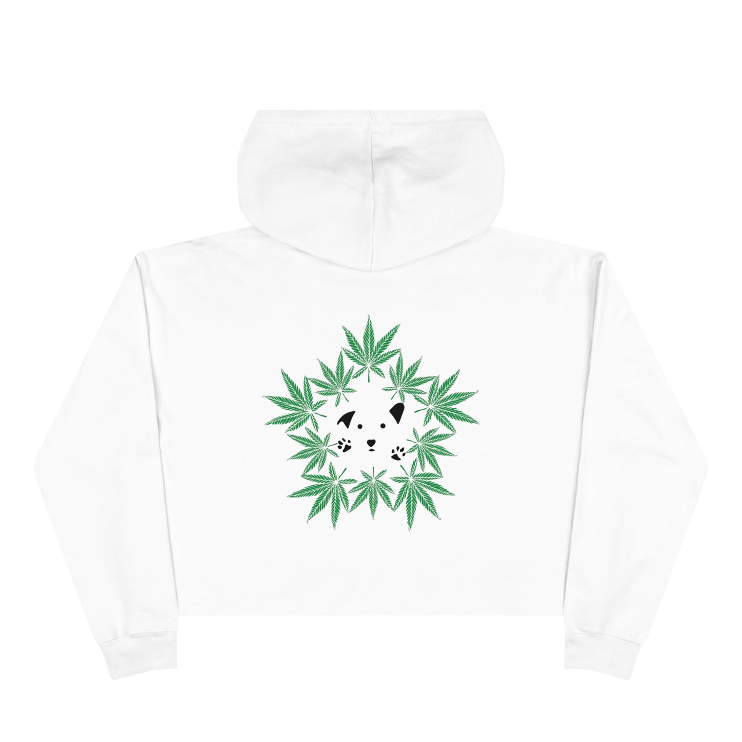 Dope Dogs Green Smoke Cropped Hoodie