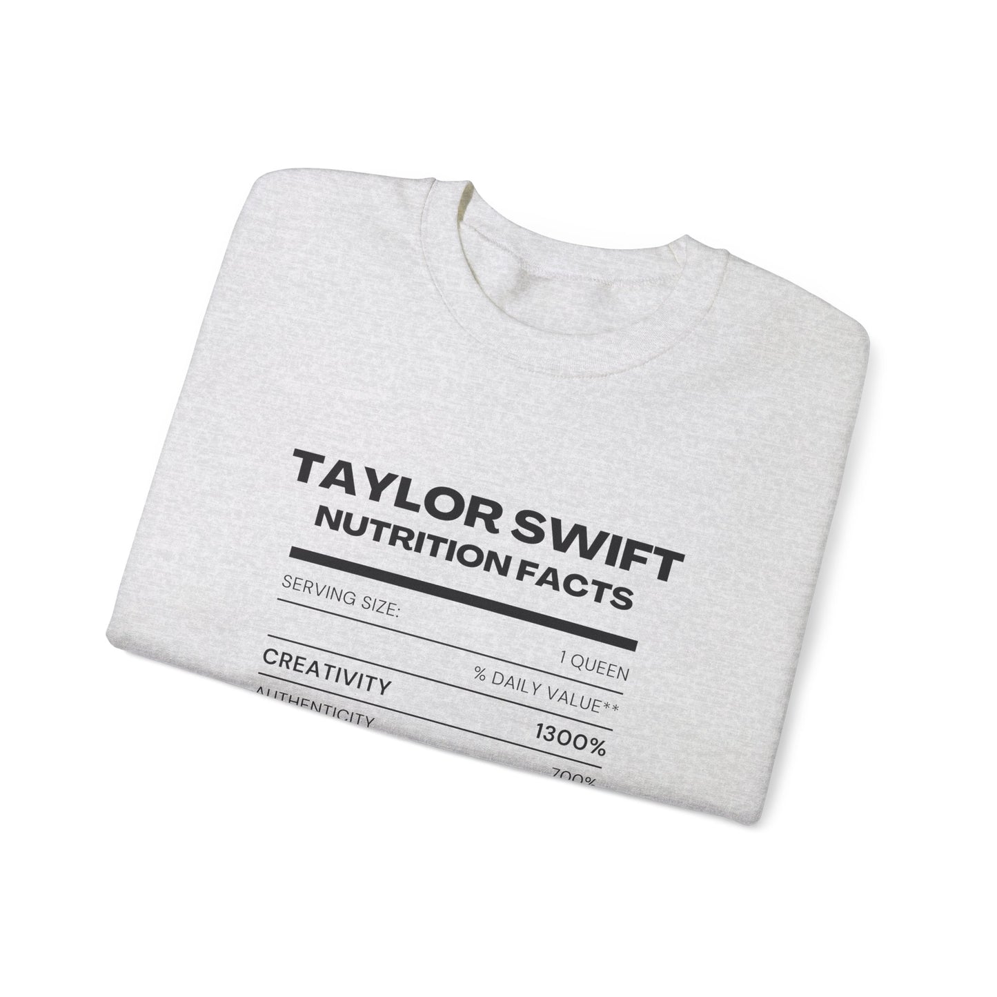 Taylor Swift Nutrition Facts, Sweatshirt