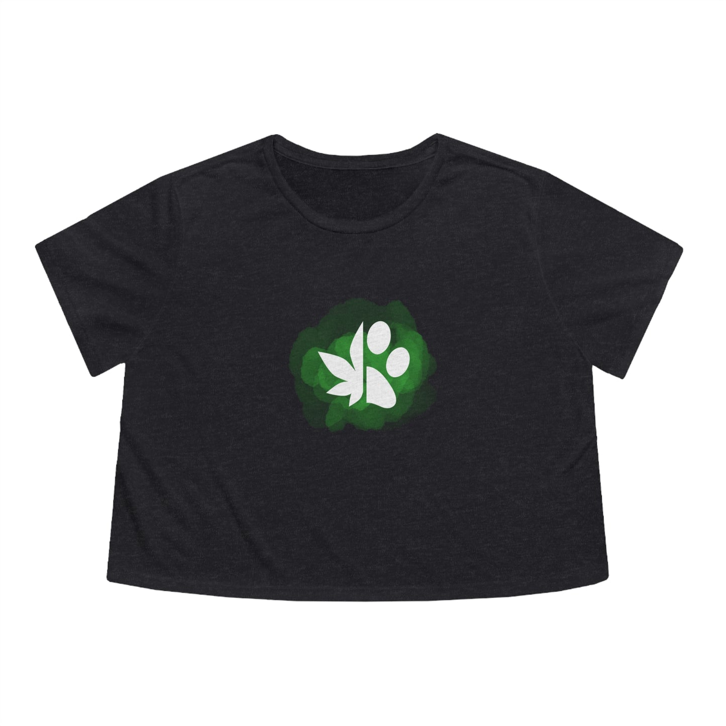 Dope Dogs Green Smoke Cropped Tee