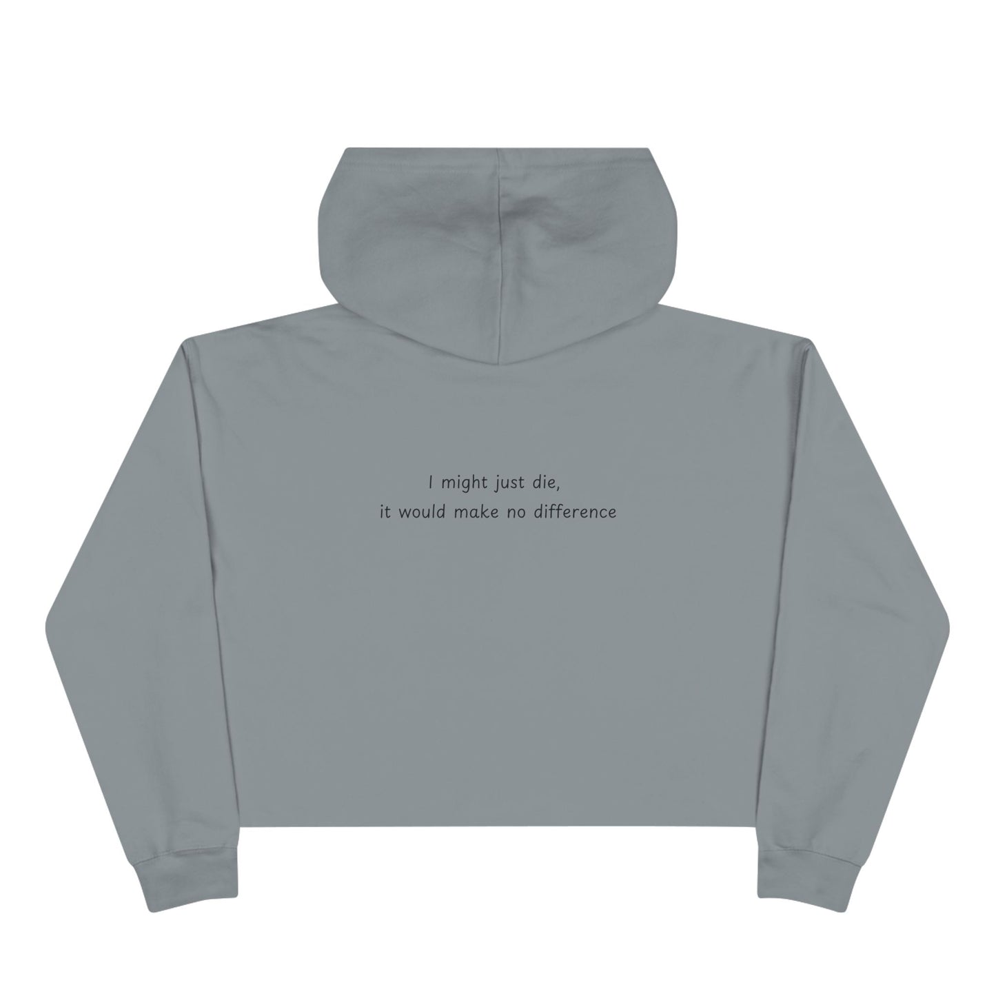 'Down Bad Crying at the Gym' Crop Hoodie