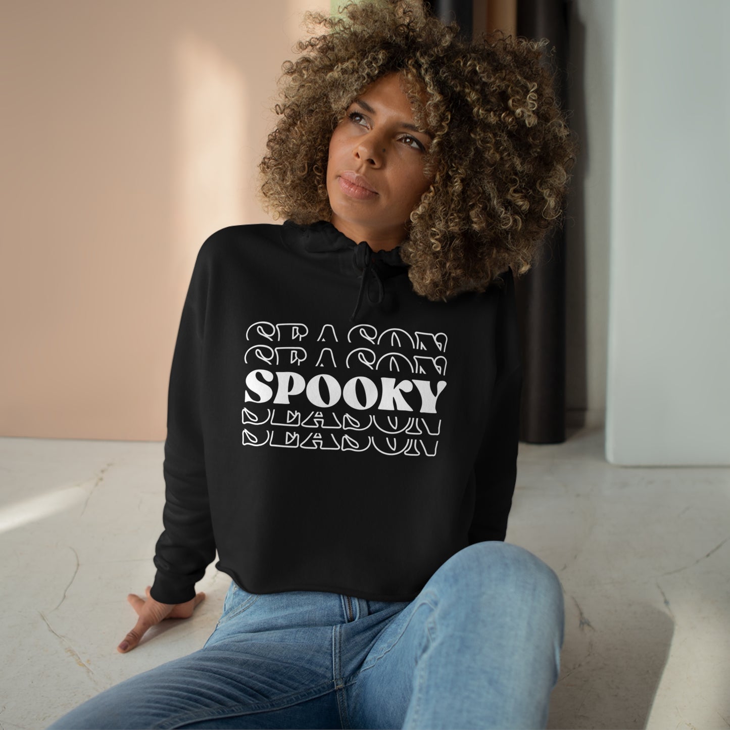 Spooky Season, Crop Hoodie