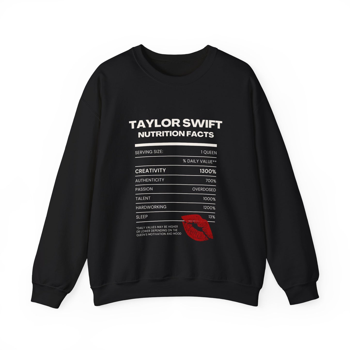 Taylor Swift Nutrition Facts, Sweatshirt