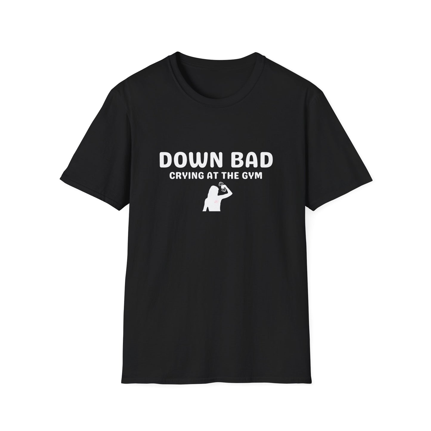 Down Bad Crying at the Gym, TS Lyrics, Tee