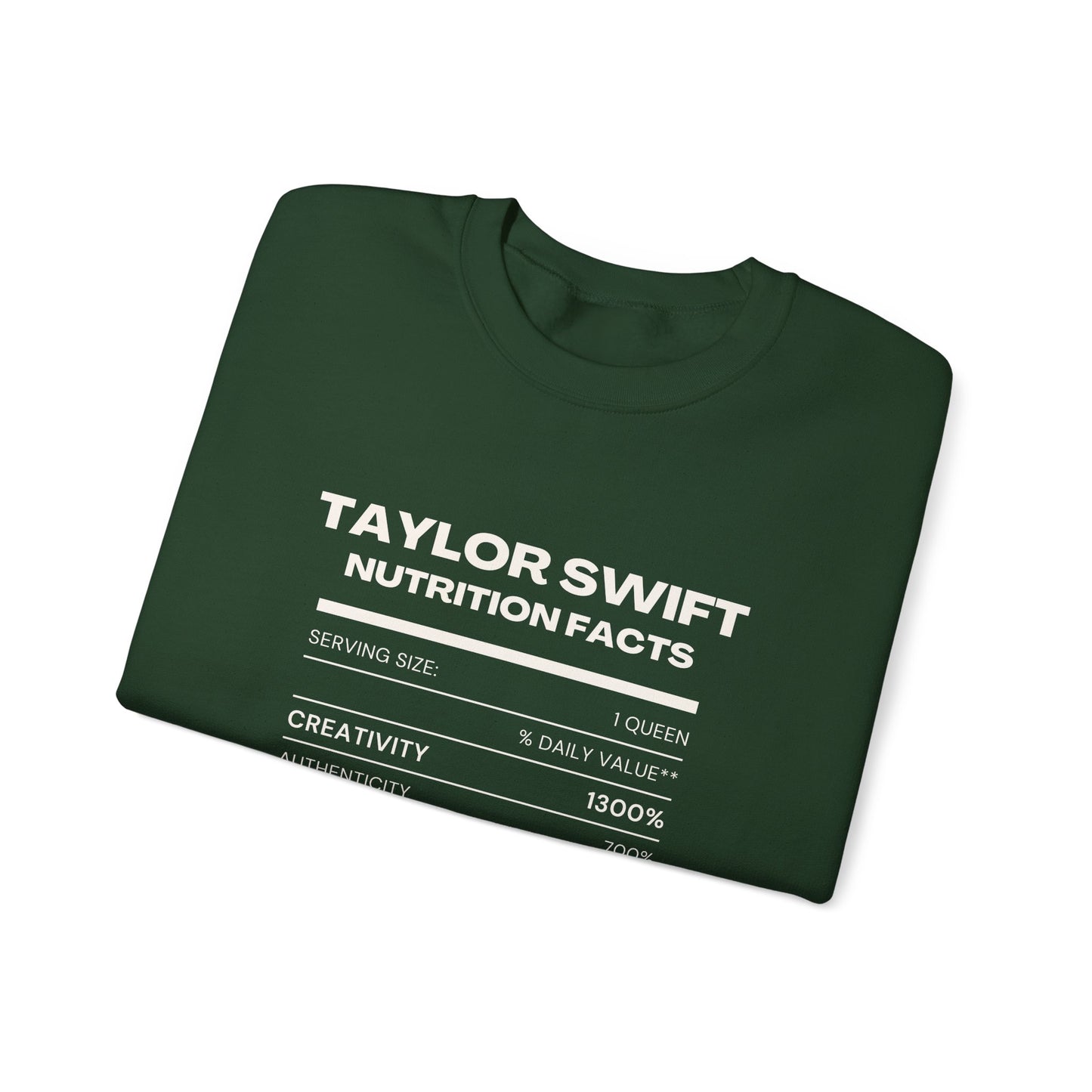 Taylor Swift Nutrition Facts, Sweatshirt