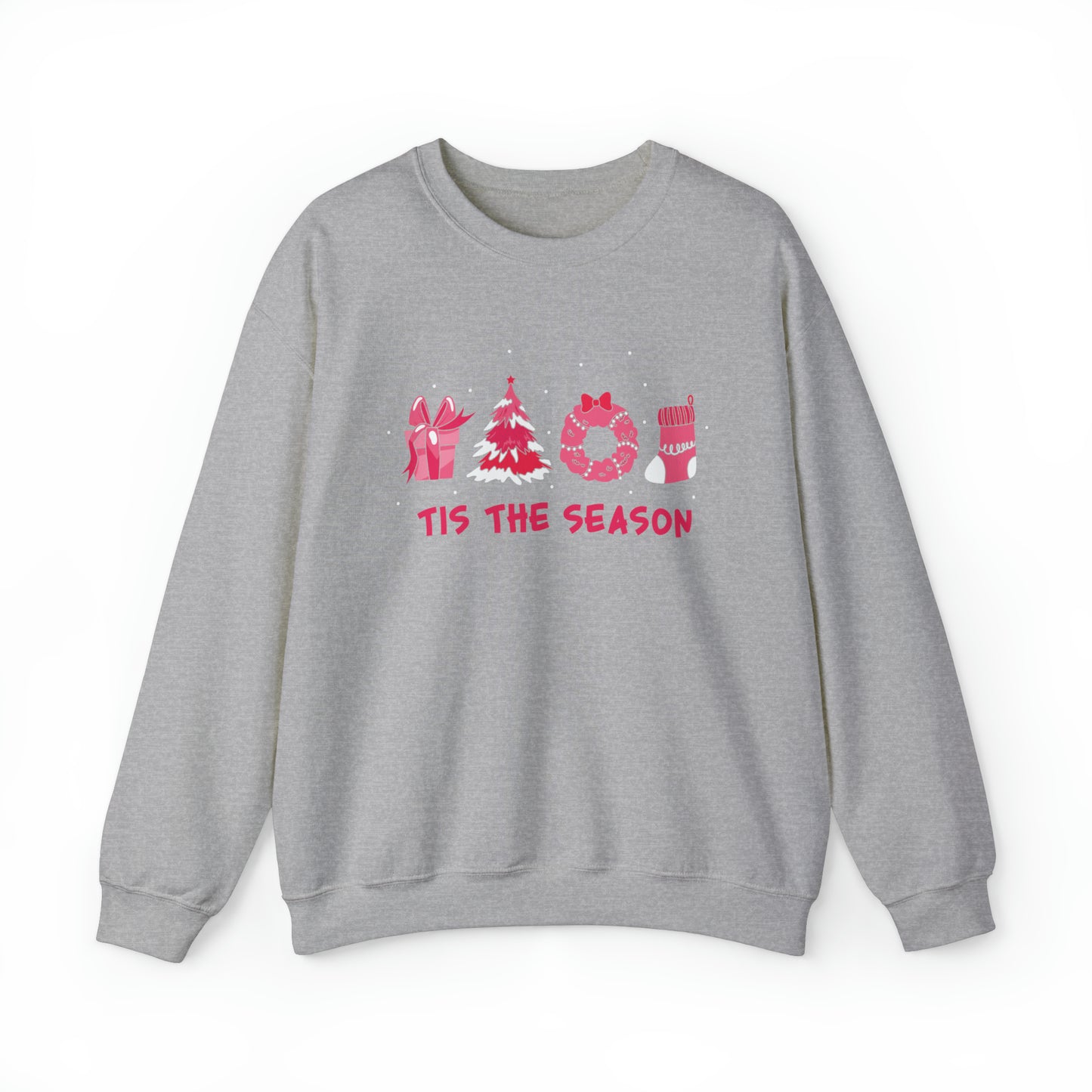 "'Tis The Season" Pink Christmas, Sweatshirt