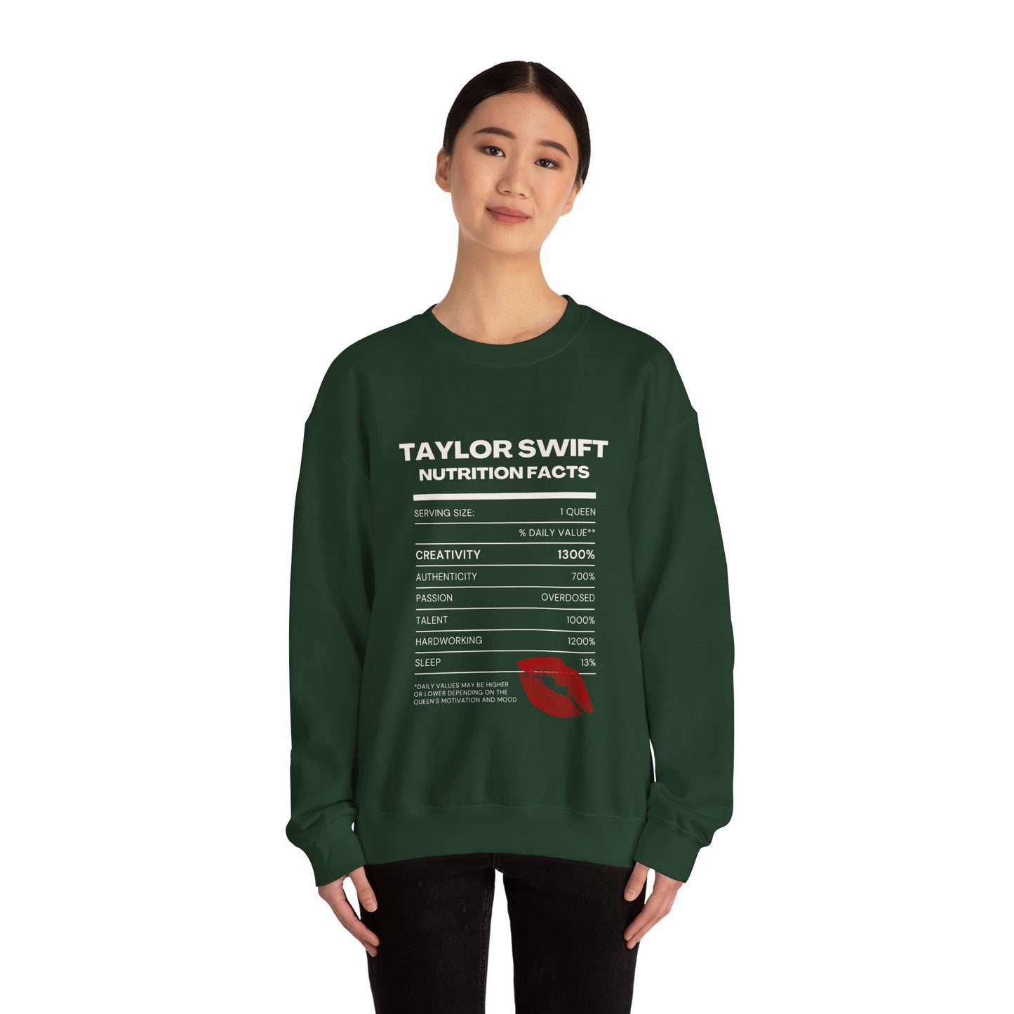 Taylor Swift Nutrition Facts, Sweatshirt