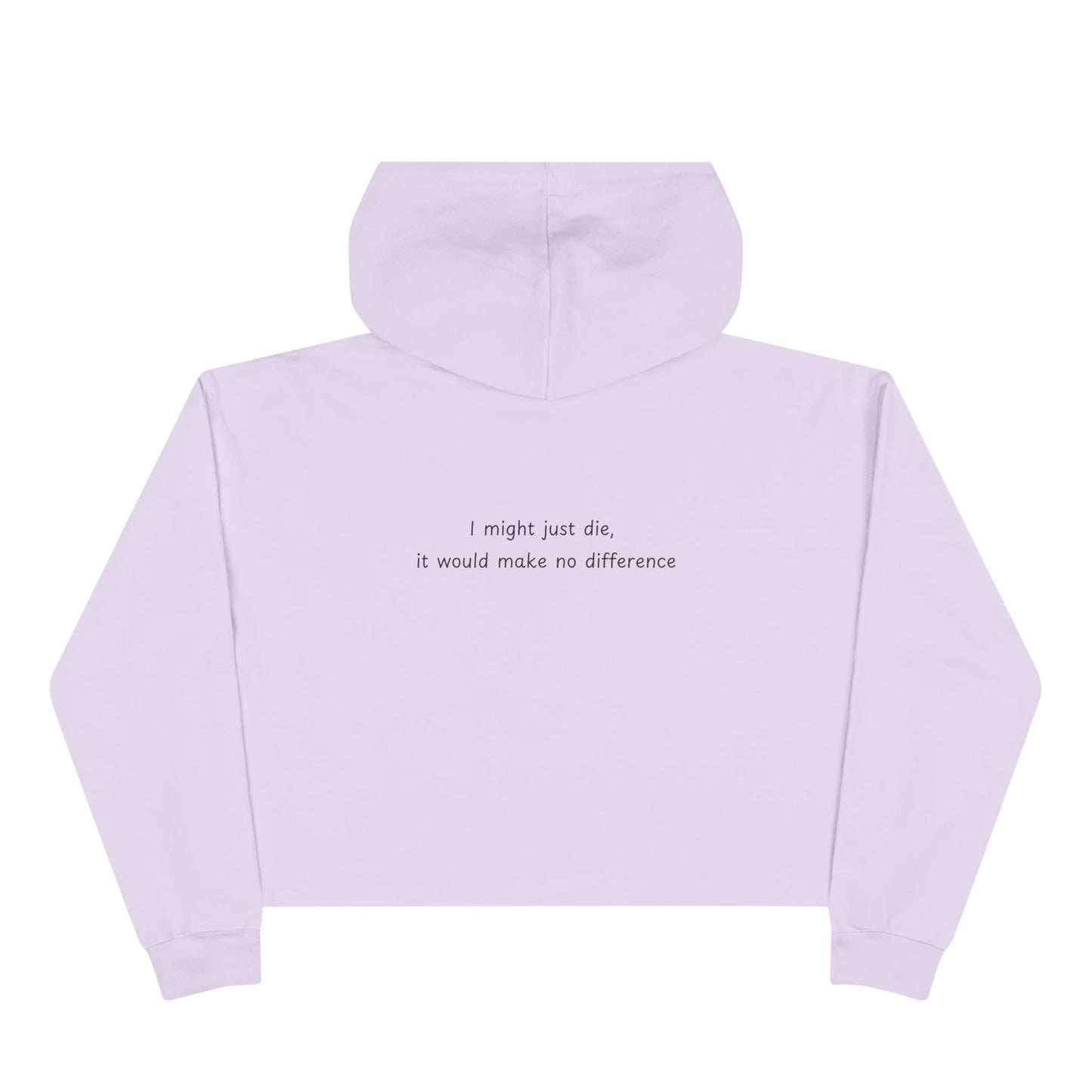 'Down Bad Crying at the Gym' Crop Hoodie