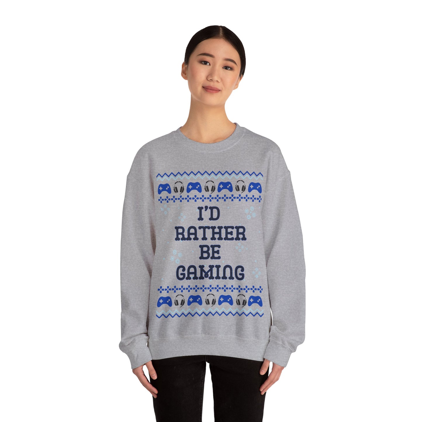 I'd Rather Be Gaming, Christmas Sweatshirt