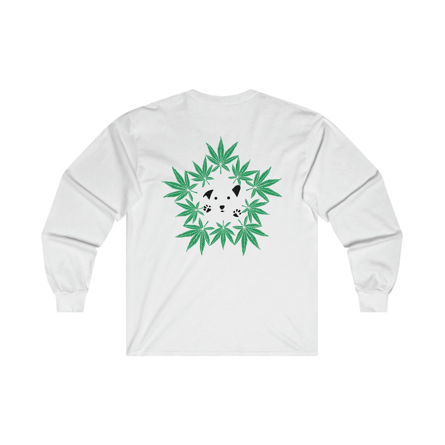 Dope Dogs Green Smoke Long Sleeve Tee