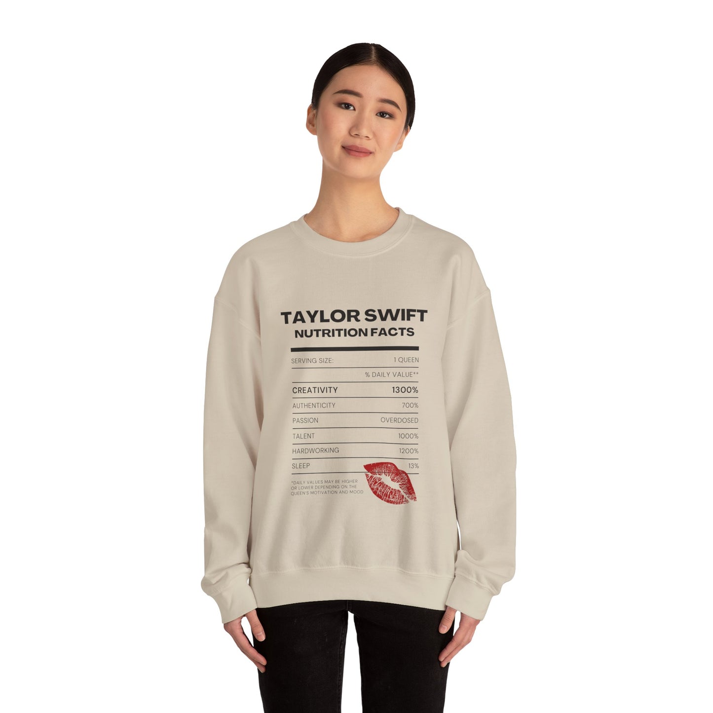 Taylor Swift Nutrition Facts, Sweatshirt