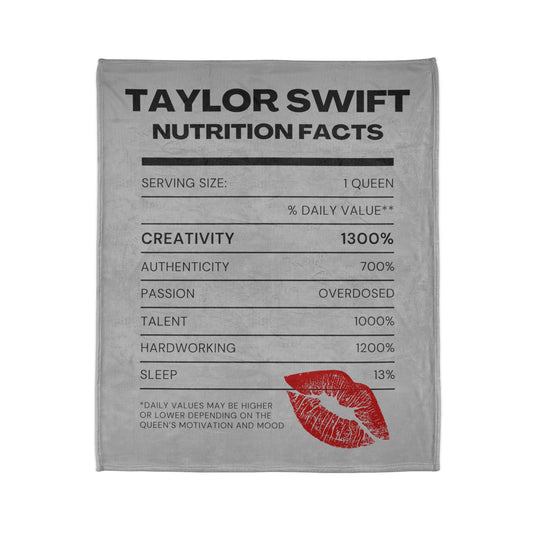 Taylor Swift Nutrition Facts, Soft Blanket