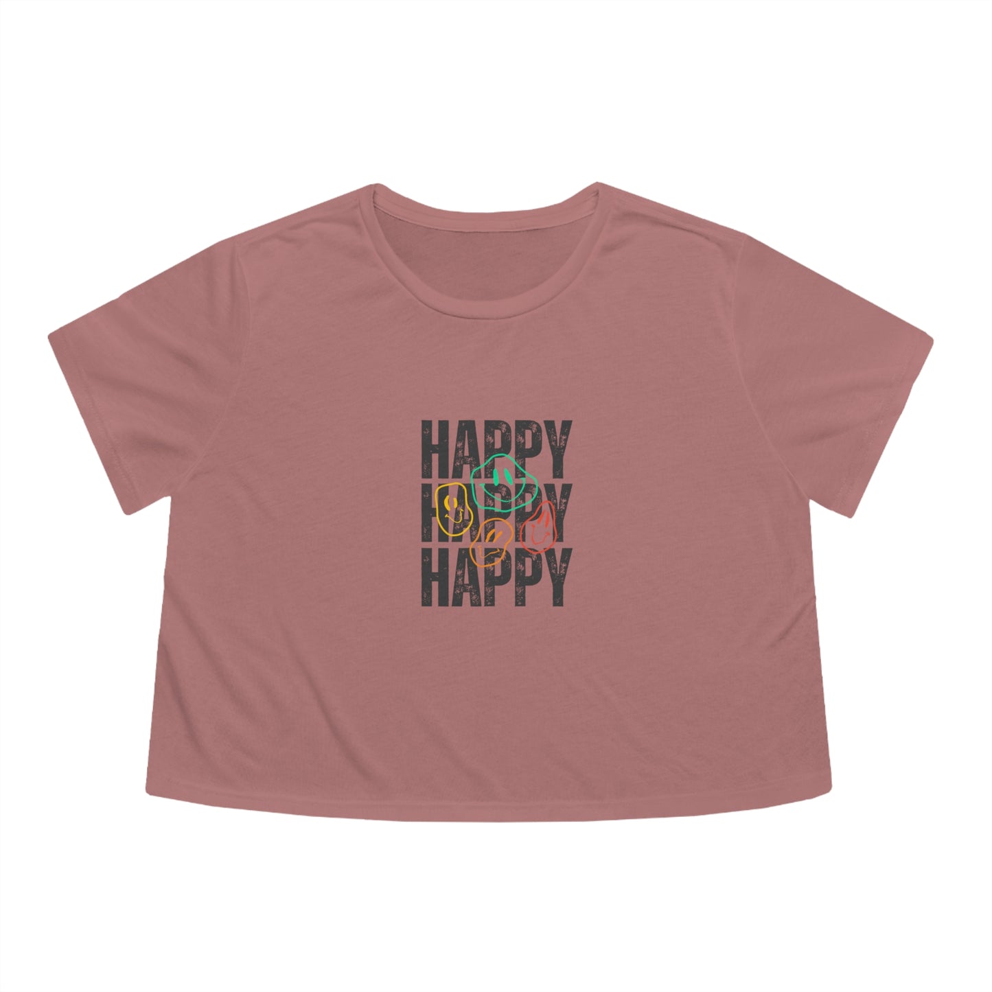 HAPPY, Cropped Tee