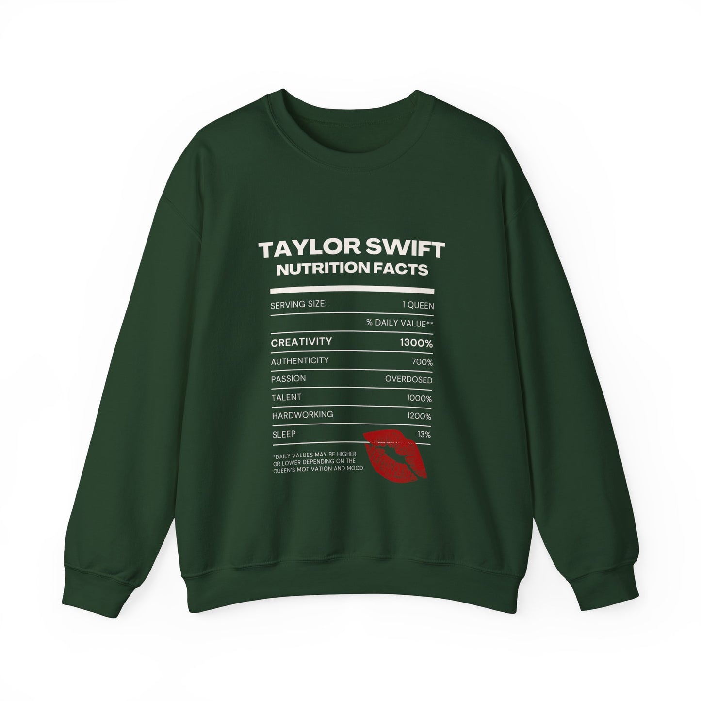 Taylor Swift Nutrition Facts, Sweatshirt